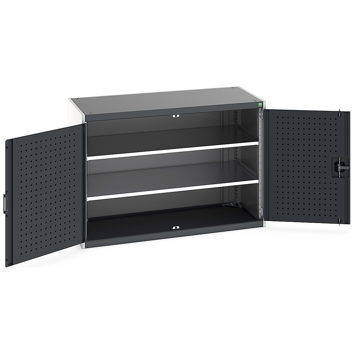 Bott Cubio Cupboard with Perfo Lined Doors