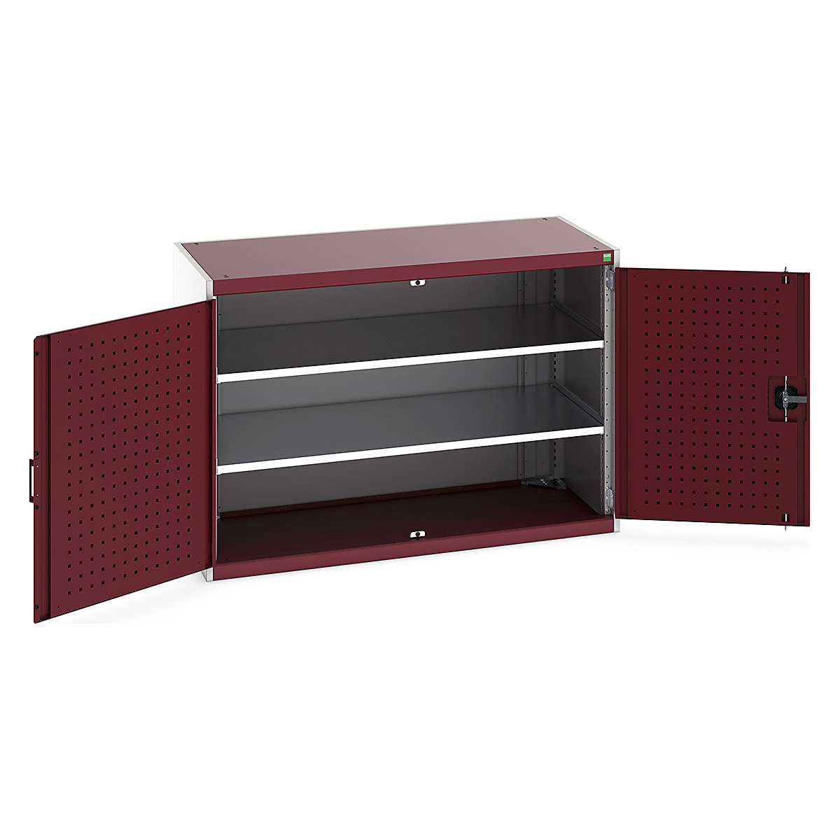 Bott Cubio Cupboard with Perfo Lined Doors