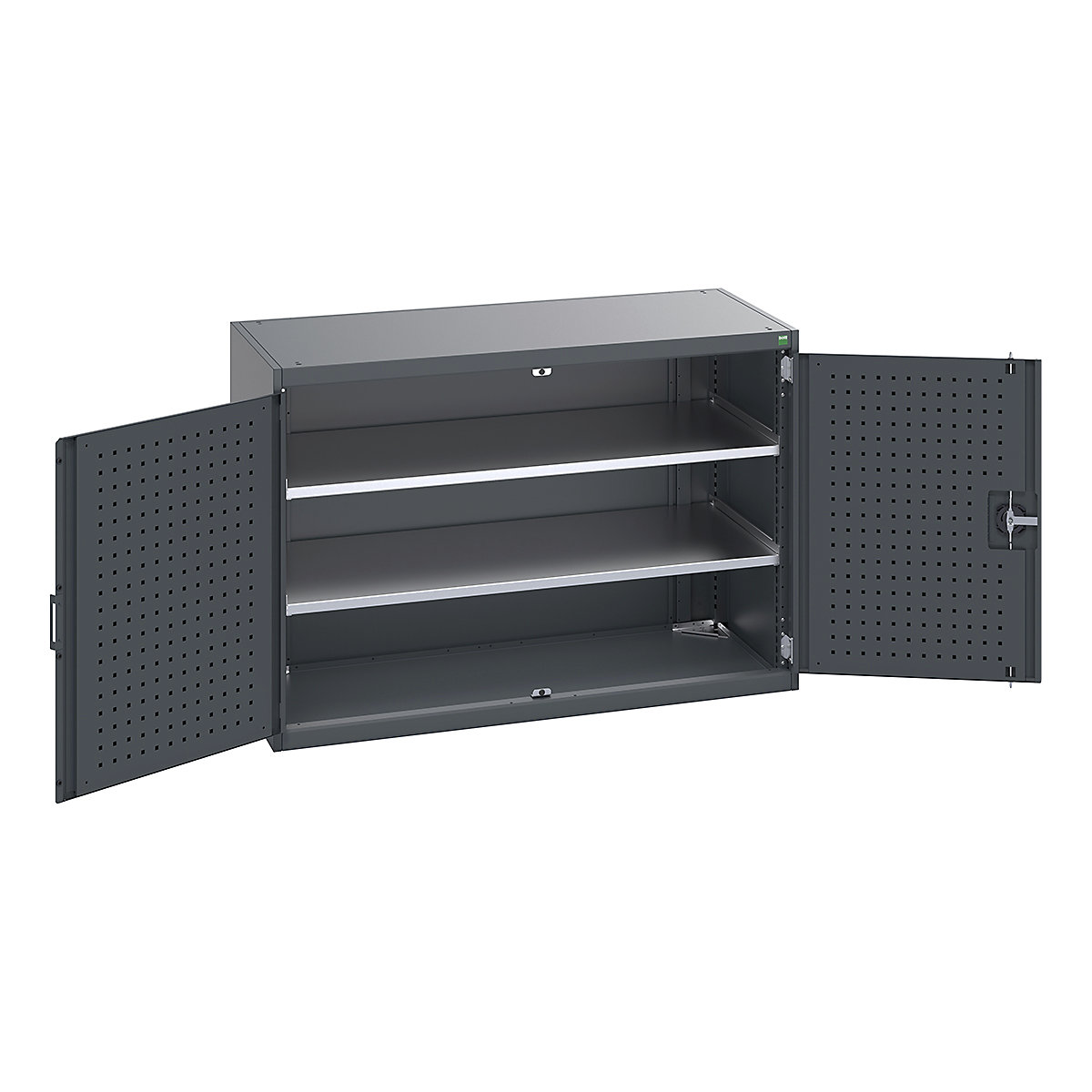 Bott Cubio Cupboard with Perfo Lined Doors