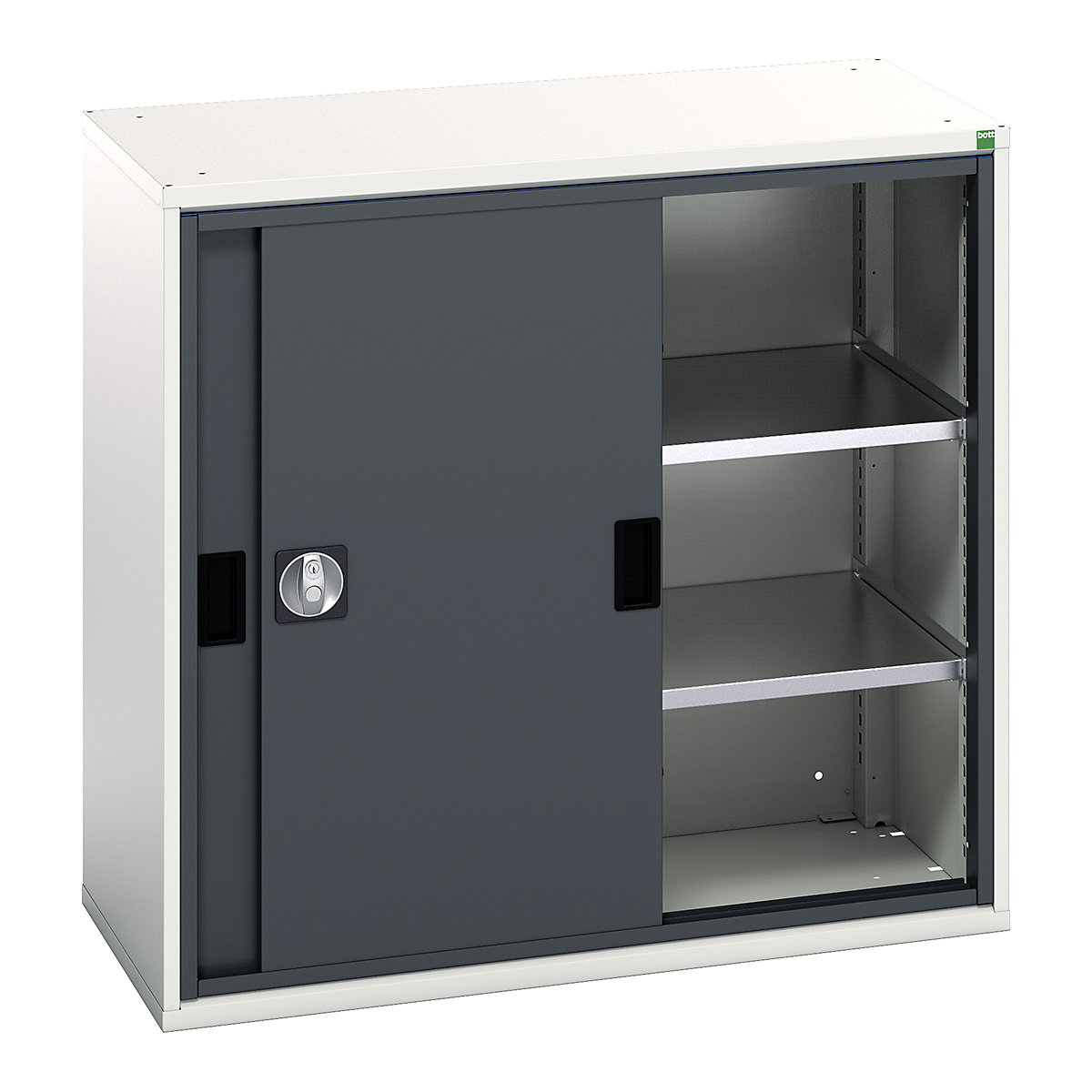 Bott Verso Sliding Door Cupboards, Bott Verso Sliding Door Cupboards, Bott Verso Sliding Door Cupboard | 1000h x 1050w x 550d mm | 2 Shelves | Anthracite Grey-2