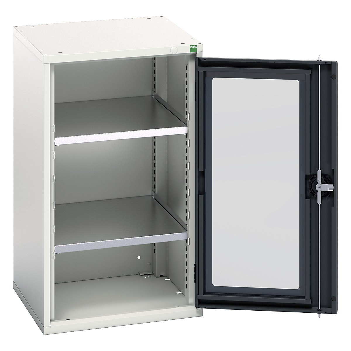 Bott Verso Window Door Cupboards, Bott Verso Window Door Cupboards, Bott Verso Window Door Cupboard | 900h x 525w x 550d mm | 2 Shelves | Anthracite Grey-4