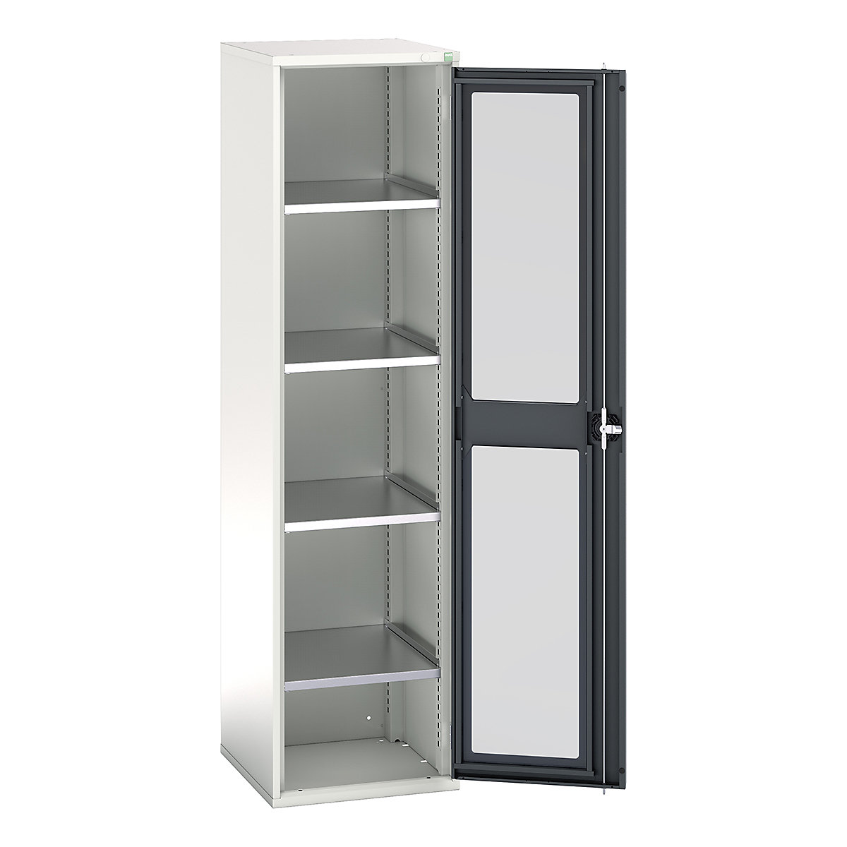 Bott Verso Window Door Cupboards, Bott Verso Window Door Cupboards, Bott Verso Window Door Cupboard | 2000h x 525w x 550d mm | 4 Shelves | Anthracite Grey-6