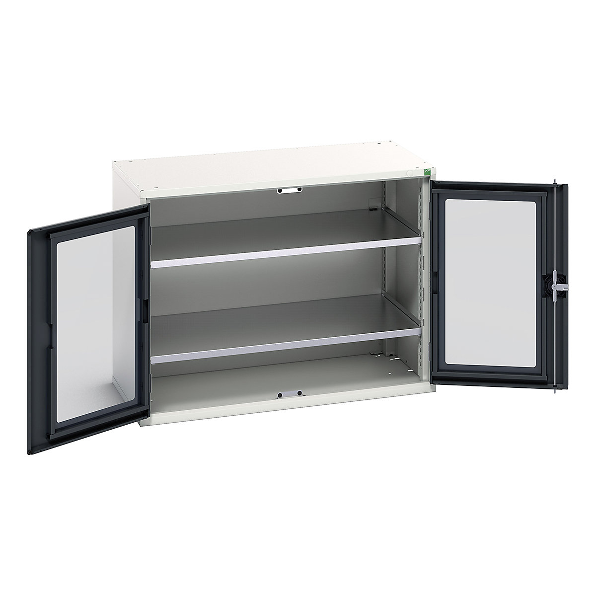 Bott Verso Window Door Cupboards, Bott Verso Window Door Cupboards, Bott Verso Window Door Cupboard | 800h x 1050w x 550d mm | 2 shelves | Anthracite Grey-2