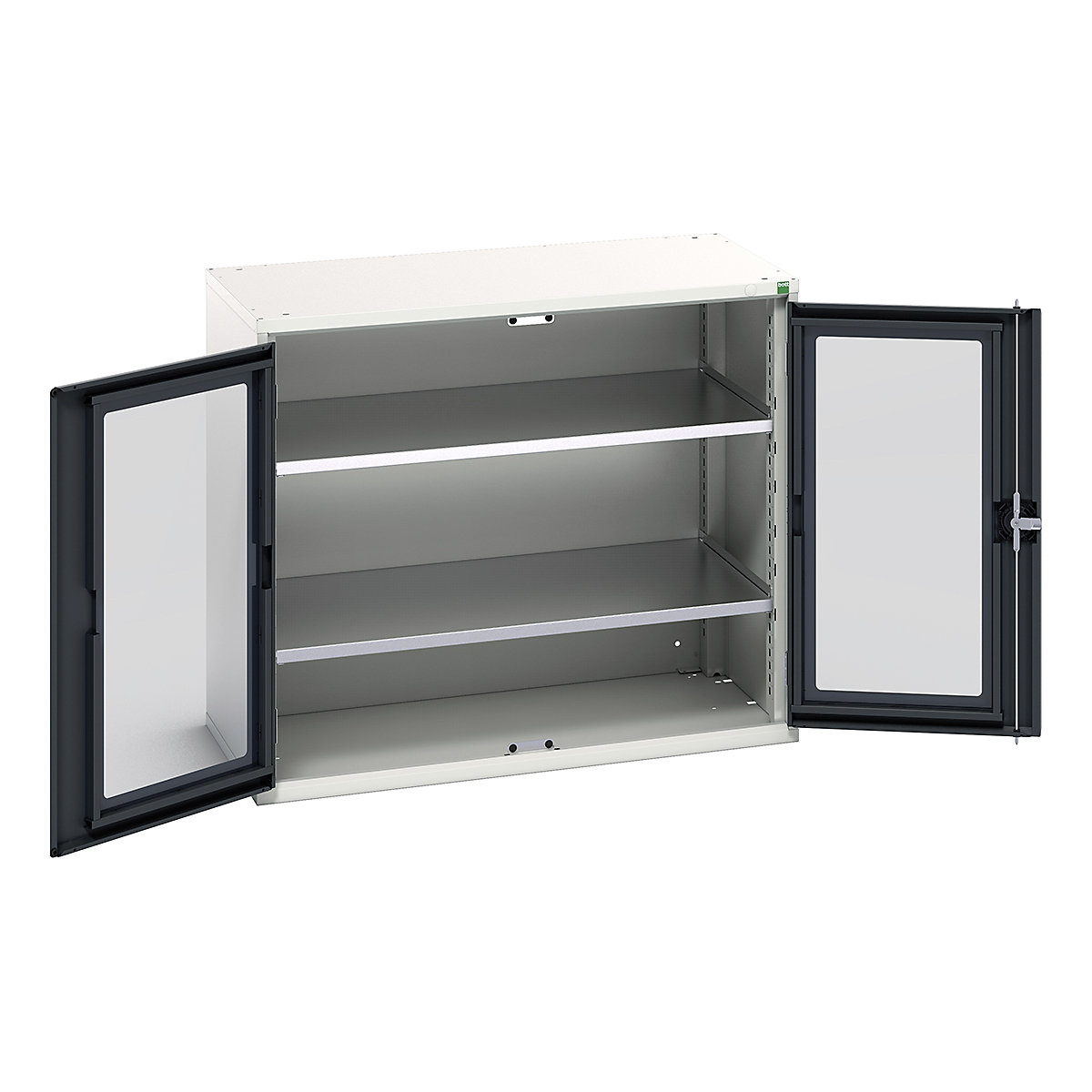 Bott Verso Window Door Cupboards, Bott Verso Window Door Cupboards, Bott Verso Window Door Cupboard | 900h x 1050w x 550d mm | 2 shelves | Anthracite Grey-7