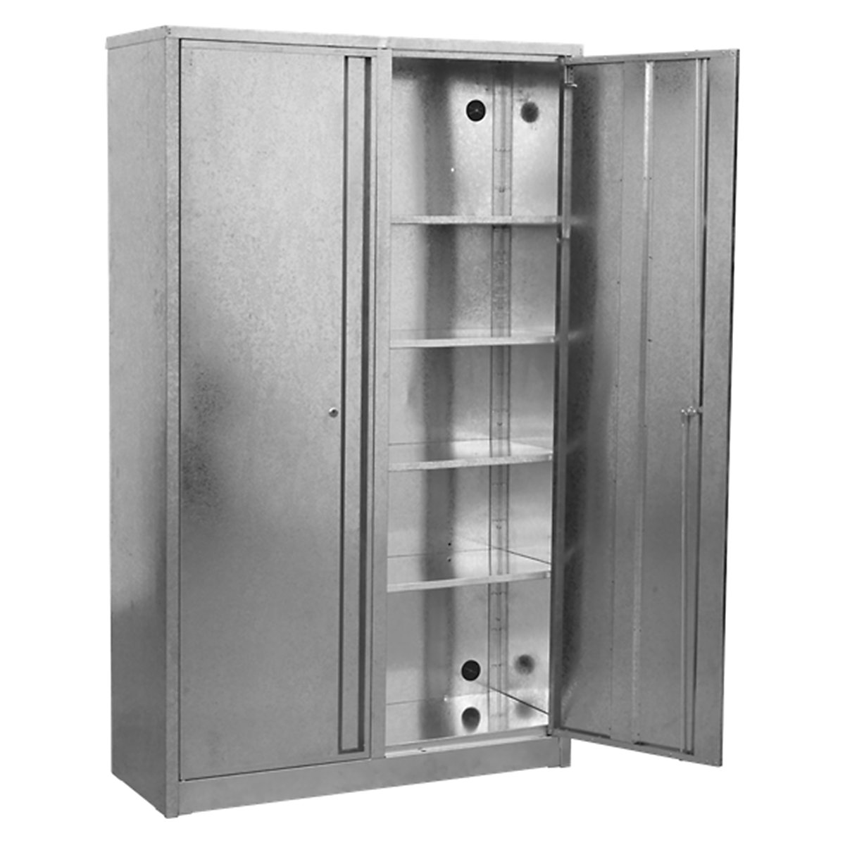 Sealey Extra-Wide Galvanised Steel Floor Cabinet | 4 Shelf (Product illustration 3)-2