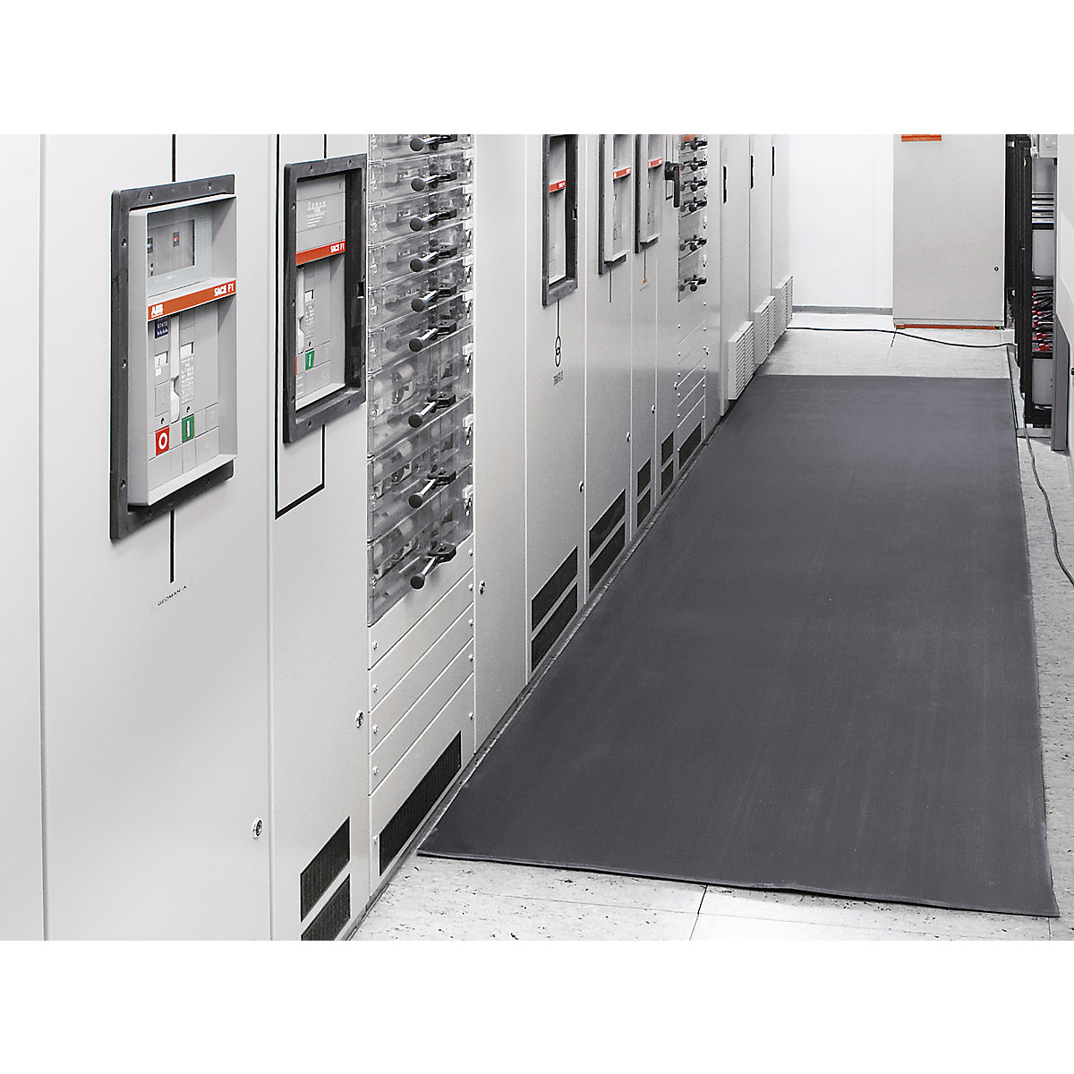 COBAswitch insulated matting, width 1000 mm, sold by the metre, grey