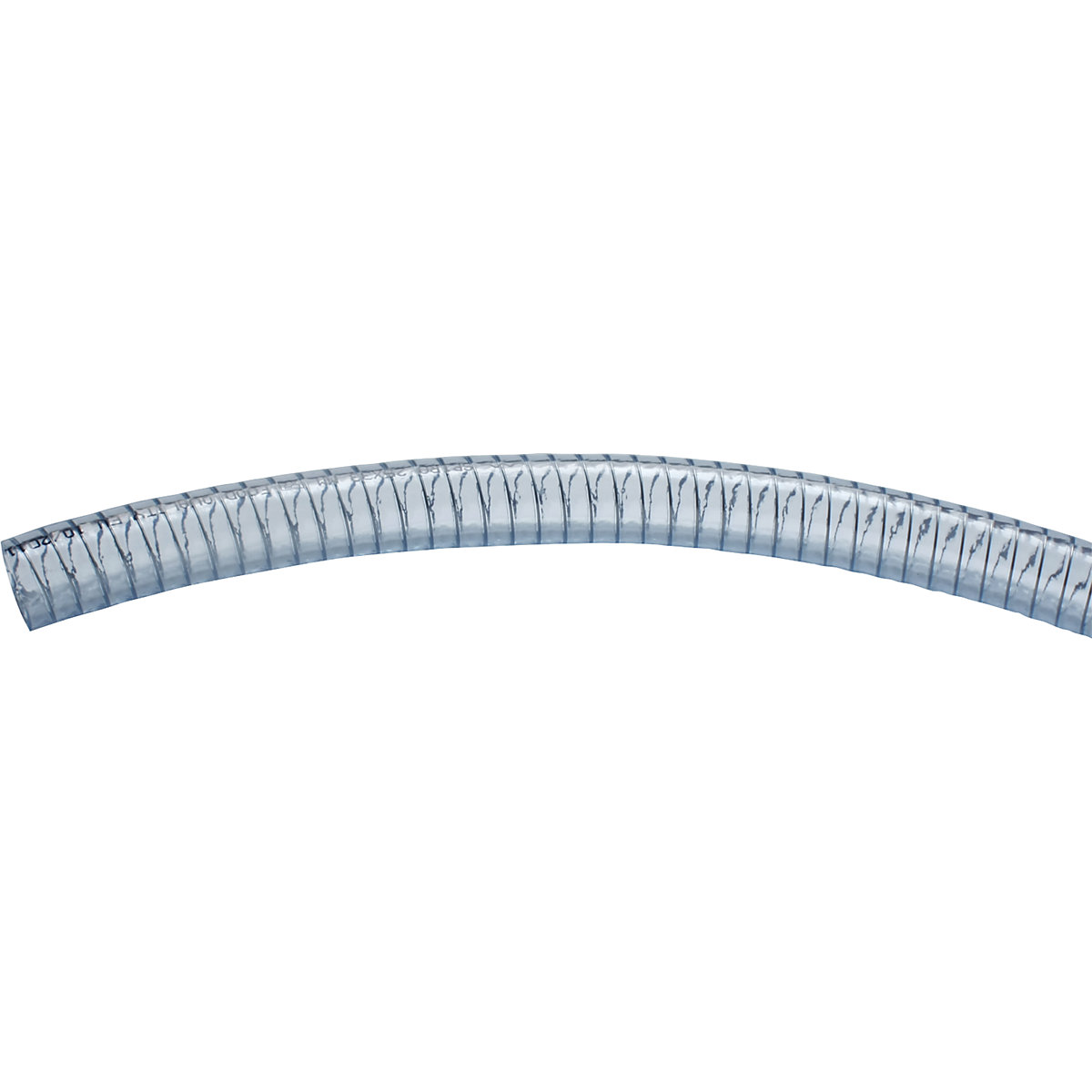 PVC hose, clear with steel spiral – Jessberger, 5 bar, per metre, 1 1/2'', internal Ø 38 mm-2