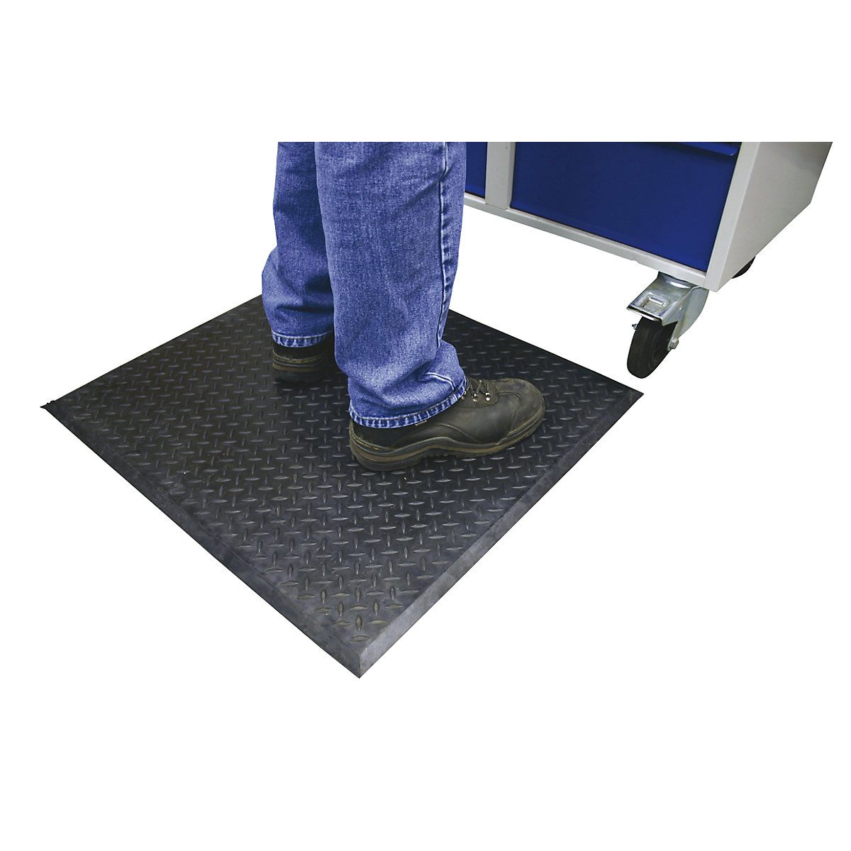 Comfort-Lok anti-fatigue matting, natural rubber, single mat, LxW 800 x 700 mm, pack of 2