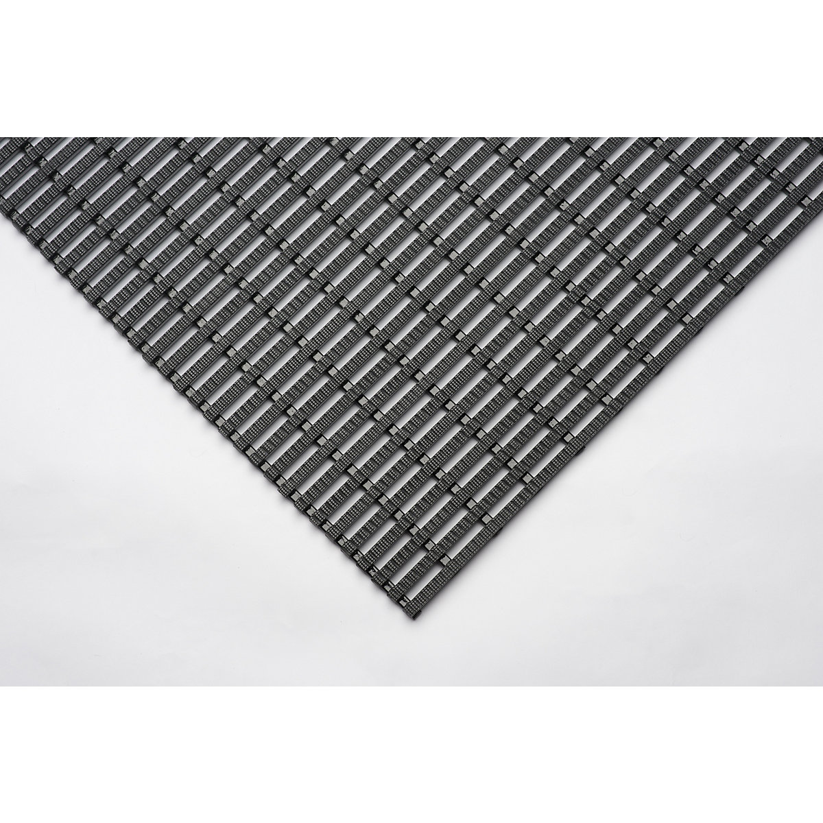 Industrial matting, anti-slip, 10 m roll, black, width 600 mm