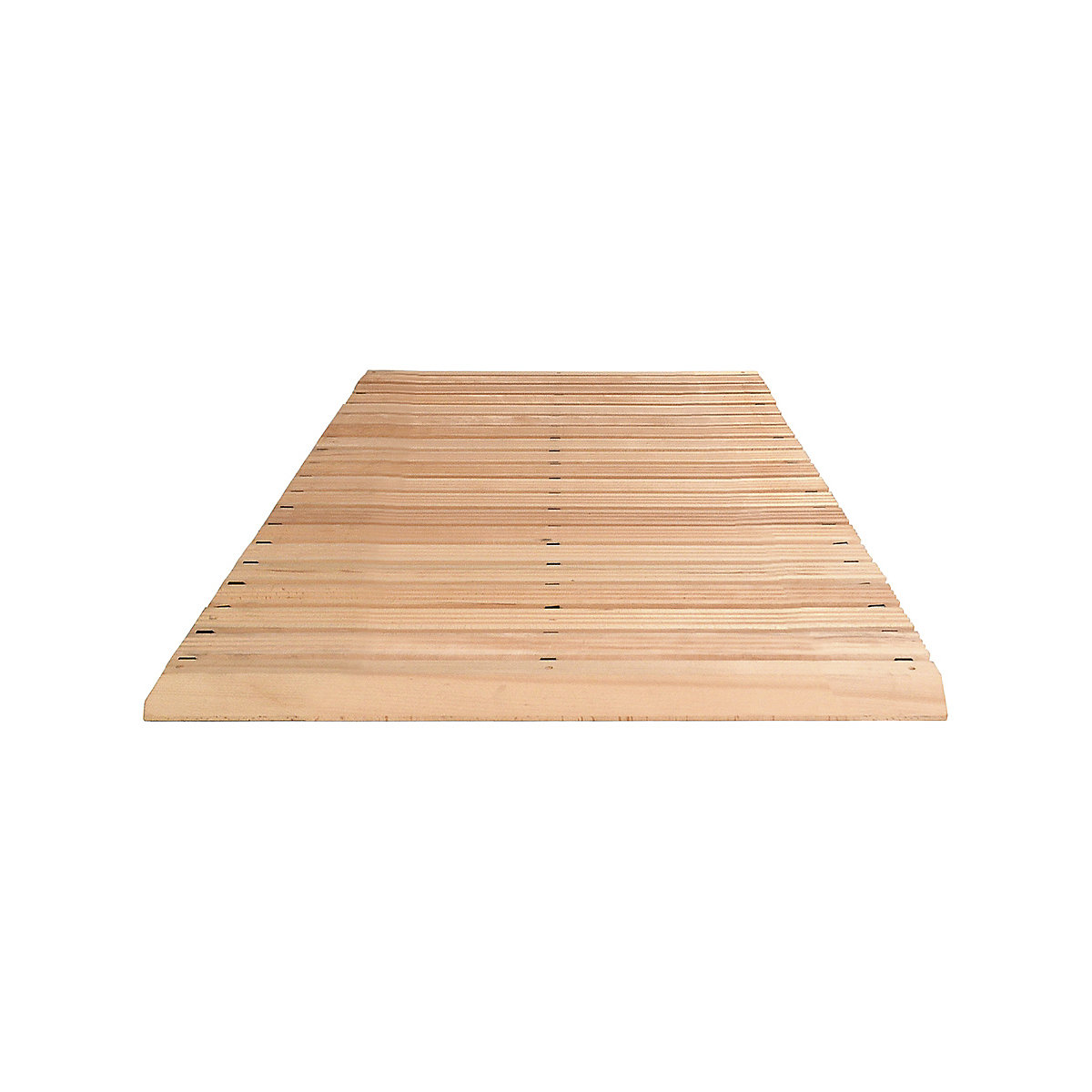 Wooden safety grid, per metre, with bevelled edges on 3 sides, width 1000 mm