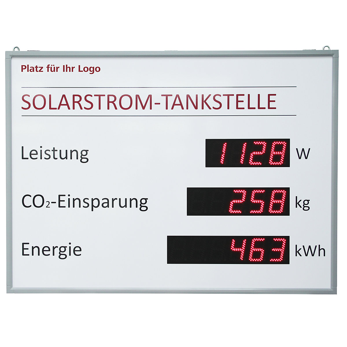 LED photovoltaic display for indoor and outdoor use