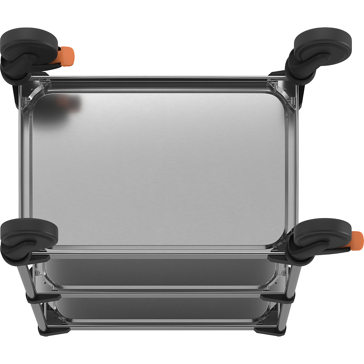 640-RL stainless steel serving trolley (Product illustration 2)-1