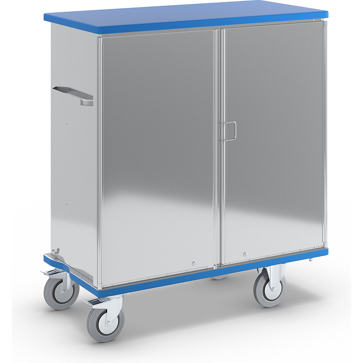 Aluminium cupboard trolley – Gmöhling, max. load 300 kg, external LxWxH 1410 x 690 x 1596 mm-9