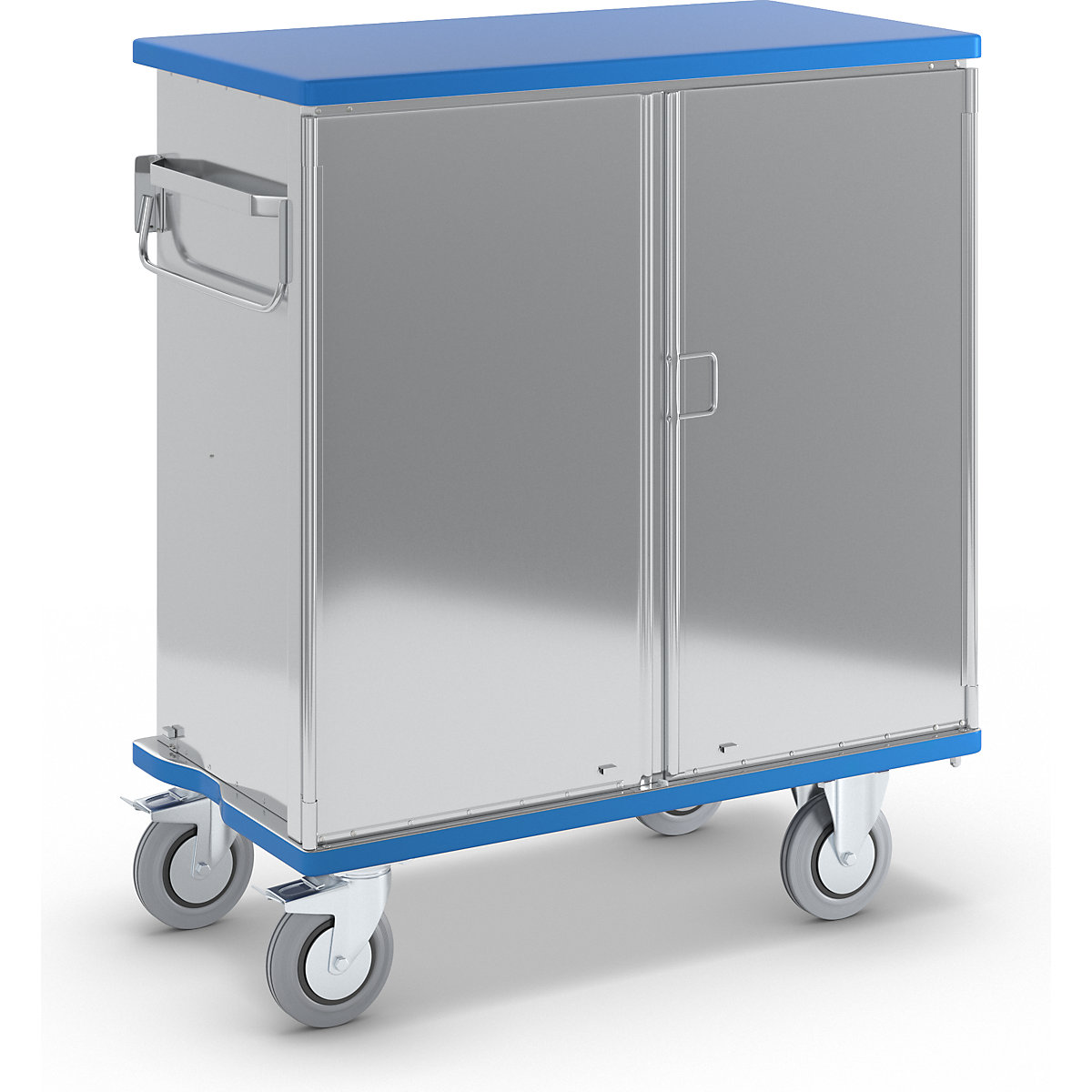 Aluminium cupboard trolley – Gmöhling, max. load 300 kg, external LxWxH 1220 x 640 x 1406 mm-3
