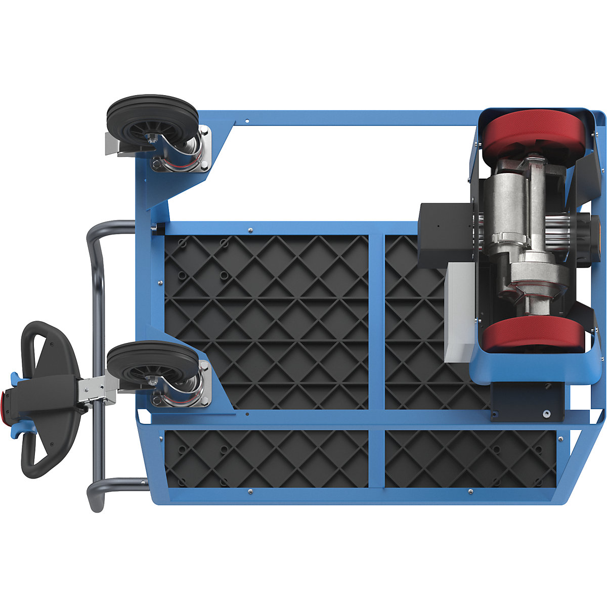 Assembly trolley with electric drive – eurokraft pro (Product illustration 7)-6