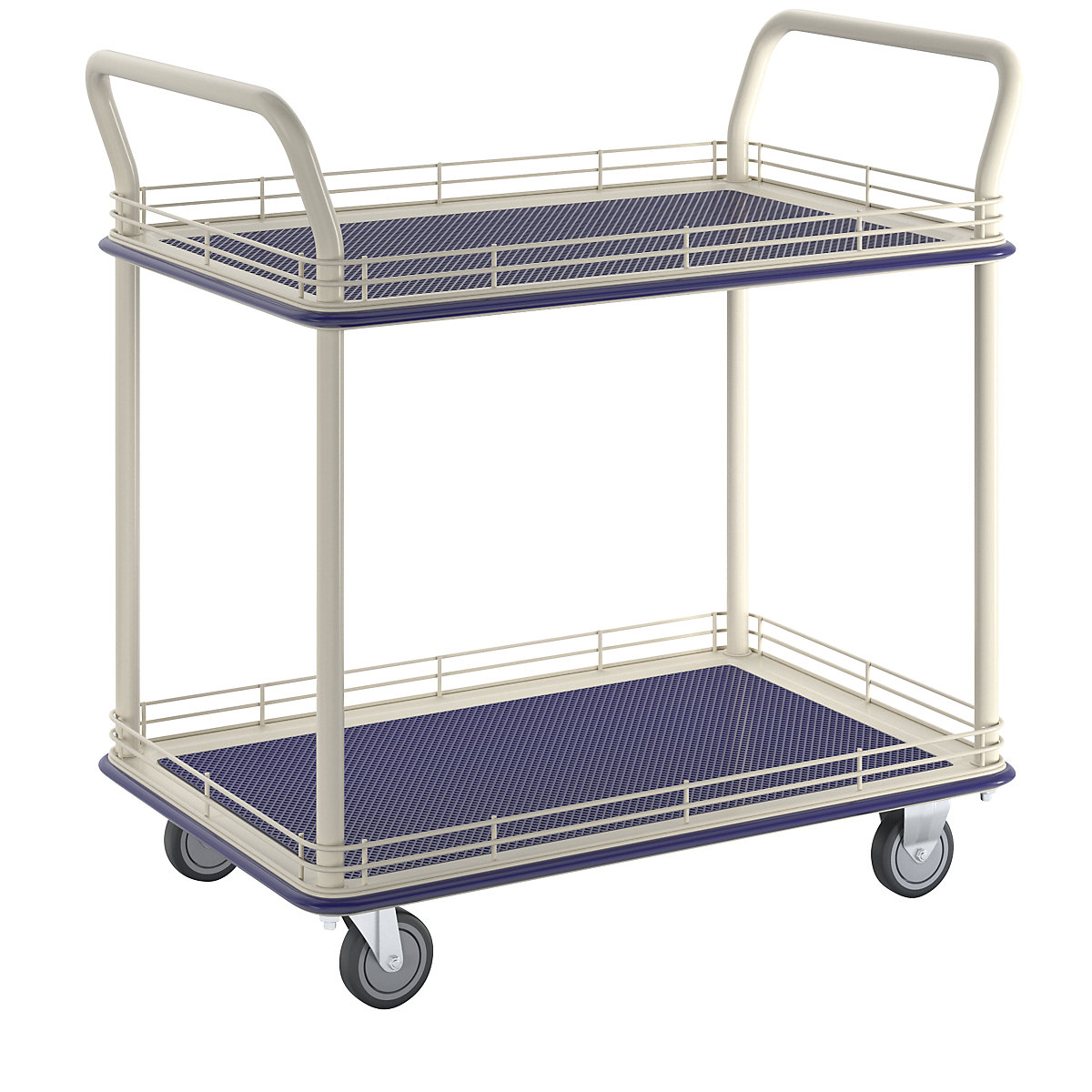 Industrial table trolley, with two shelves, max. load 300 kg-9