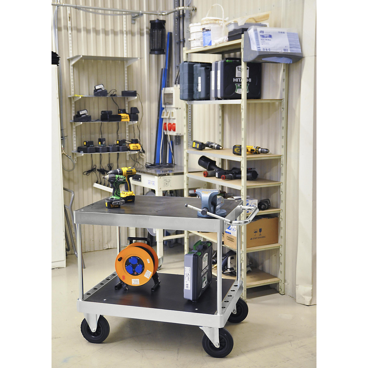 JUMBO zinc plated workshop trolley – Kongamek (Product illustration 8)-7