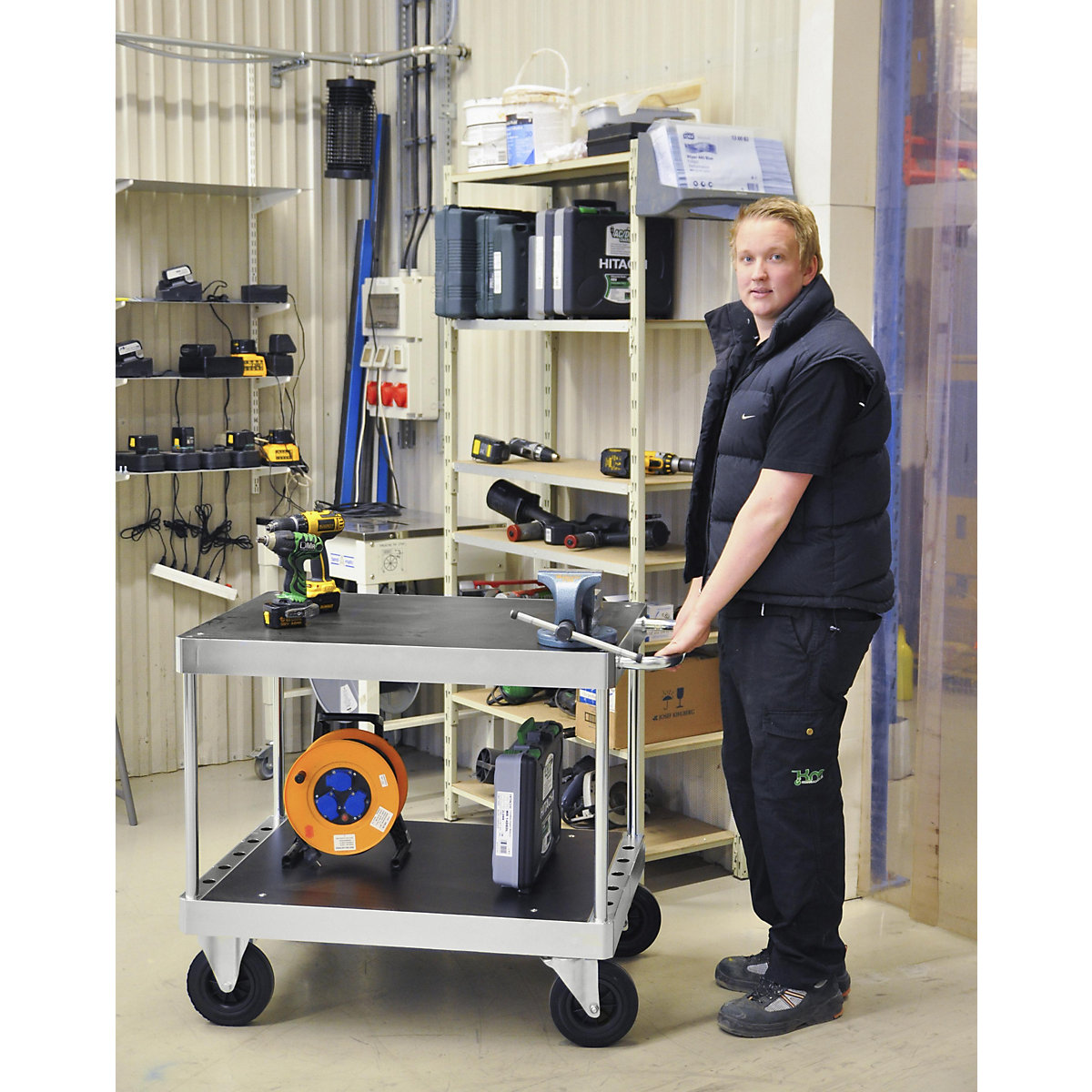 JUMBO zinc plated workshop trolley – Kongamek (Product illustration 10)-9