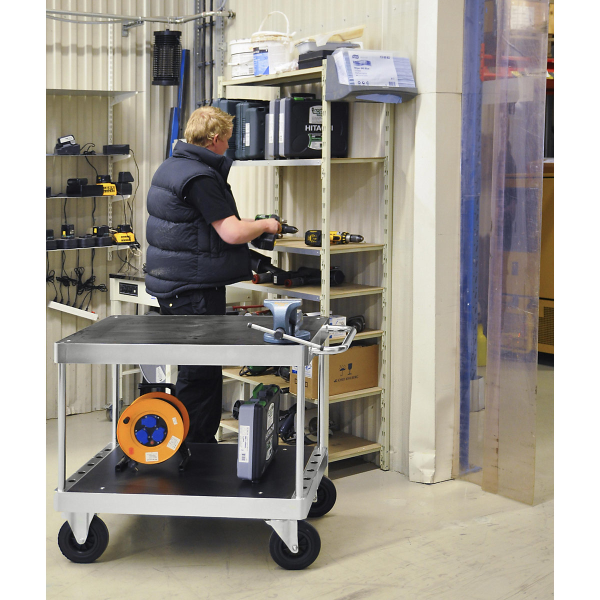 JUMBO zinc plated workshop trolley – Kongamek (Product illustration 11)-10