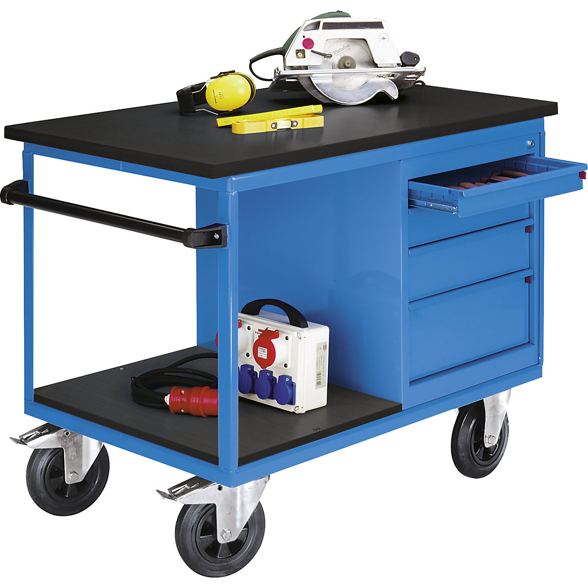 Mobile workbench, max. load 500 kg – eurokraft pro (Product illustration 3)-2