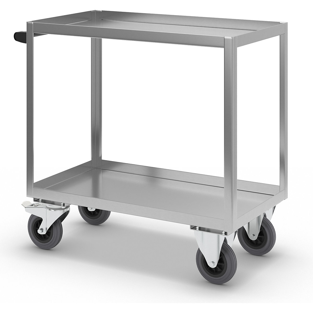 Stainless steel platform trolley – eurokraft pro (Product illustration 5)-4