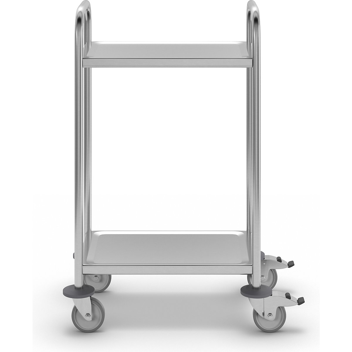 Stainless steel serving trolley – eurokraft basic (Product illustration 14)-13