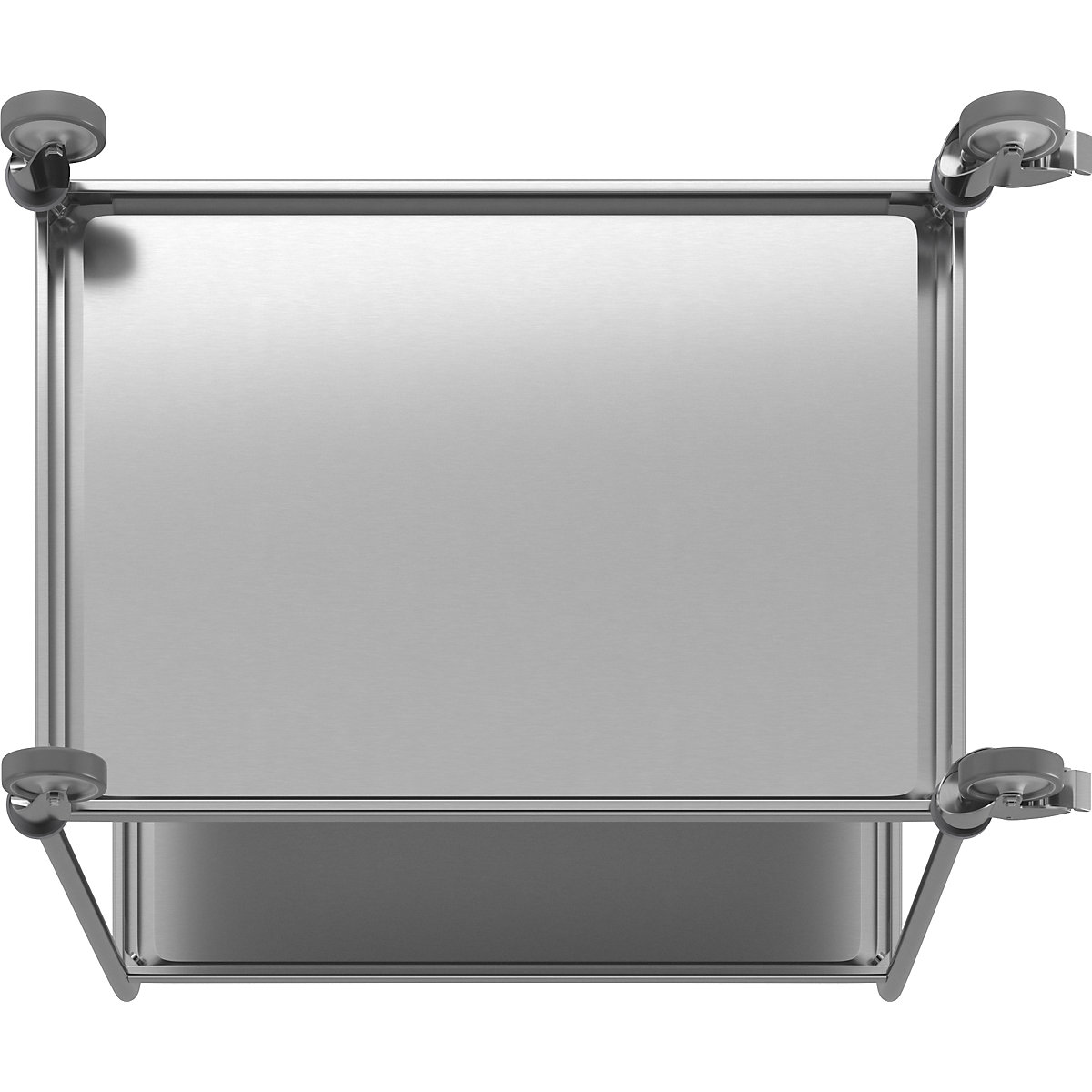 Stainless steel serving trolley (Product illustration 9)-8