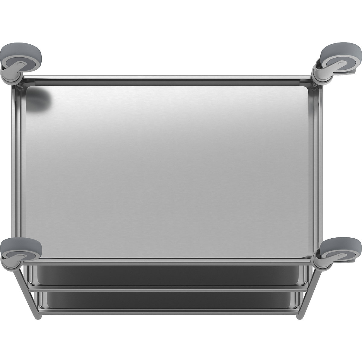 Stainless steel serving trolley (Product illustration 10)-9