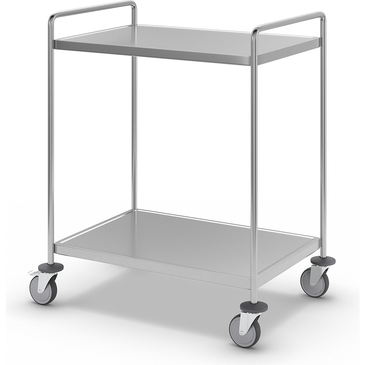 Stainless steel shelf truck, welded – Kongamek (Product illustration 2)-1