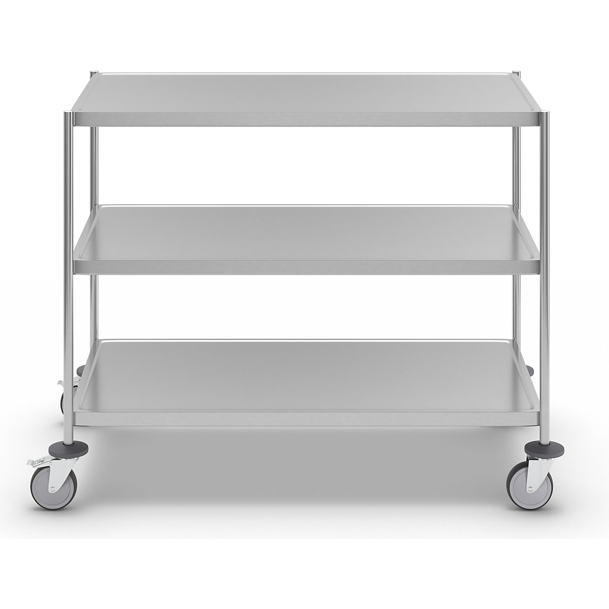 Stainless steel shelf truck, welded – Kongamek (Product illustration 6)-5