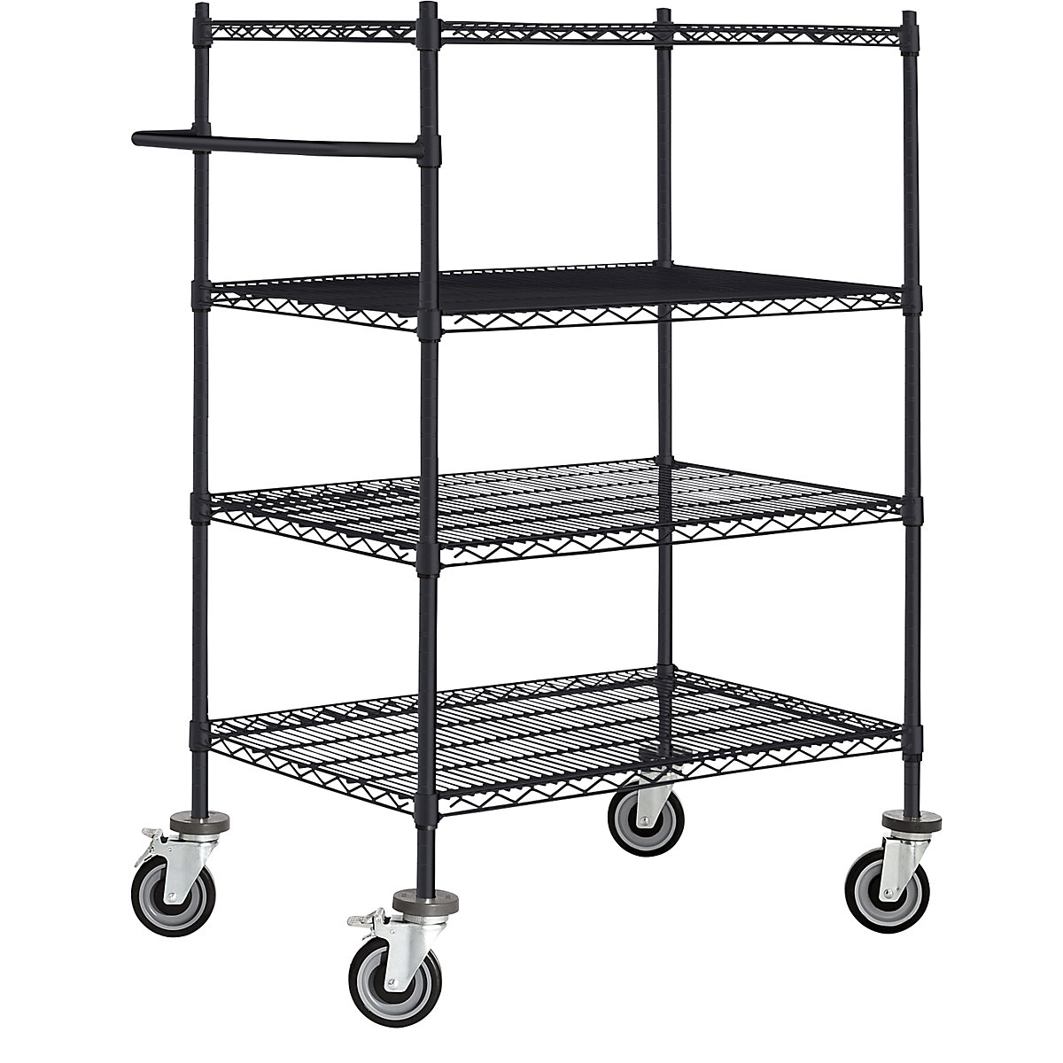Wire mesh table trolley, black (Product illustration 15)-14