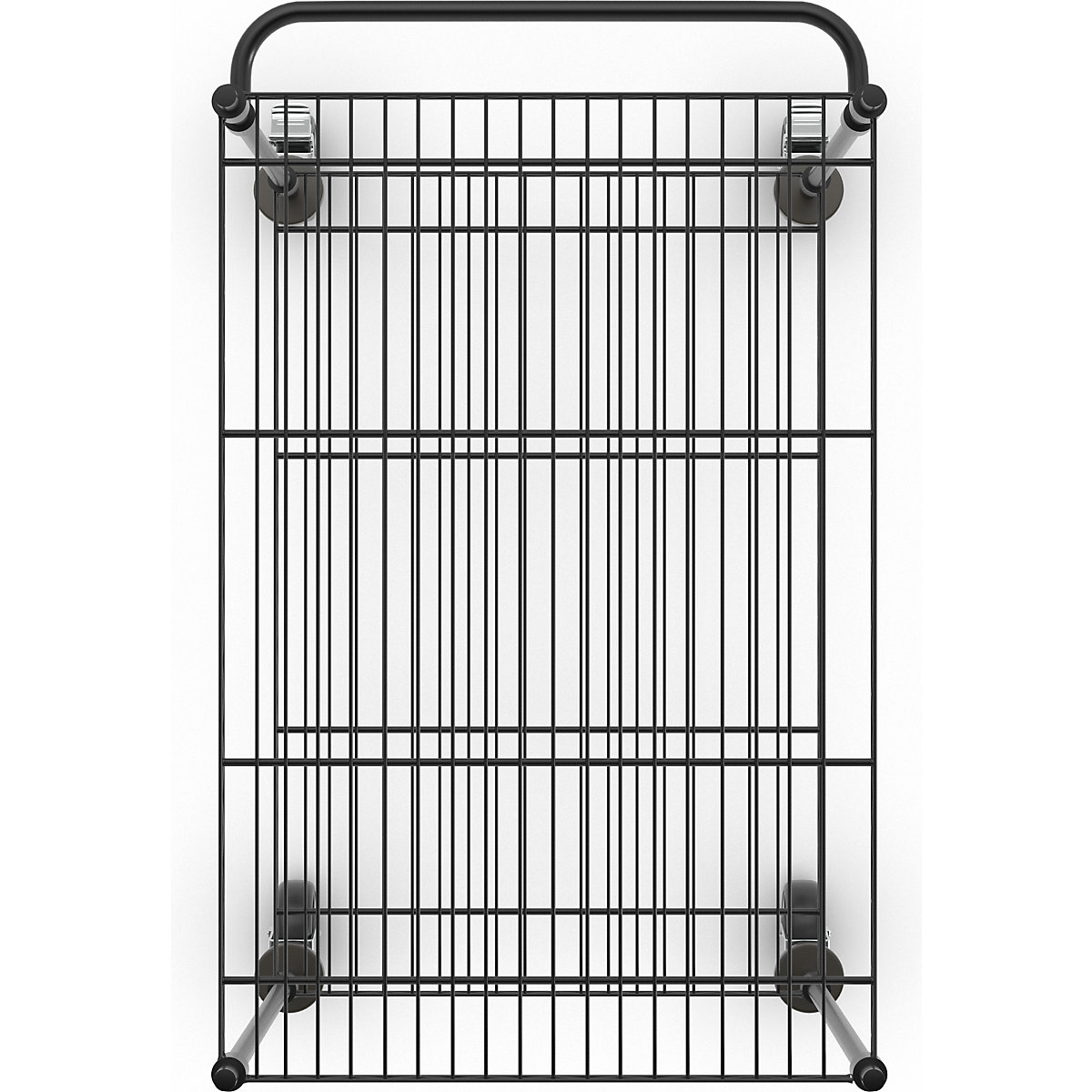 Wire mesh table trolley, black (Product illustration 15)-14