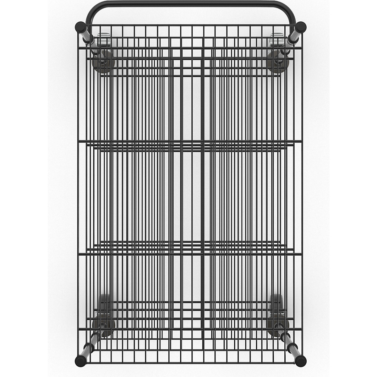 Wire mesh table trolley, black (Product illustration 8)-7