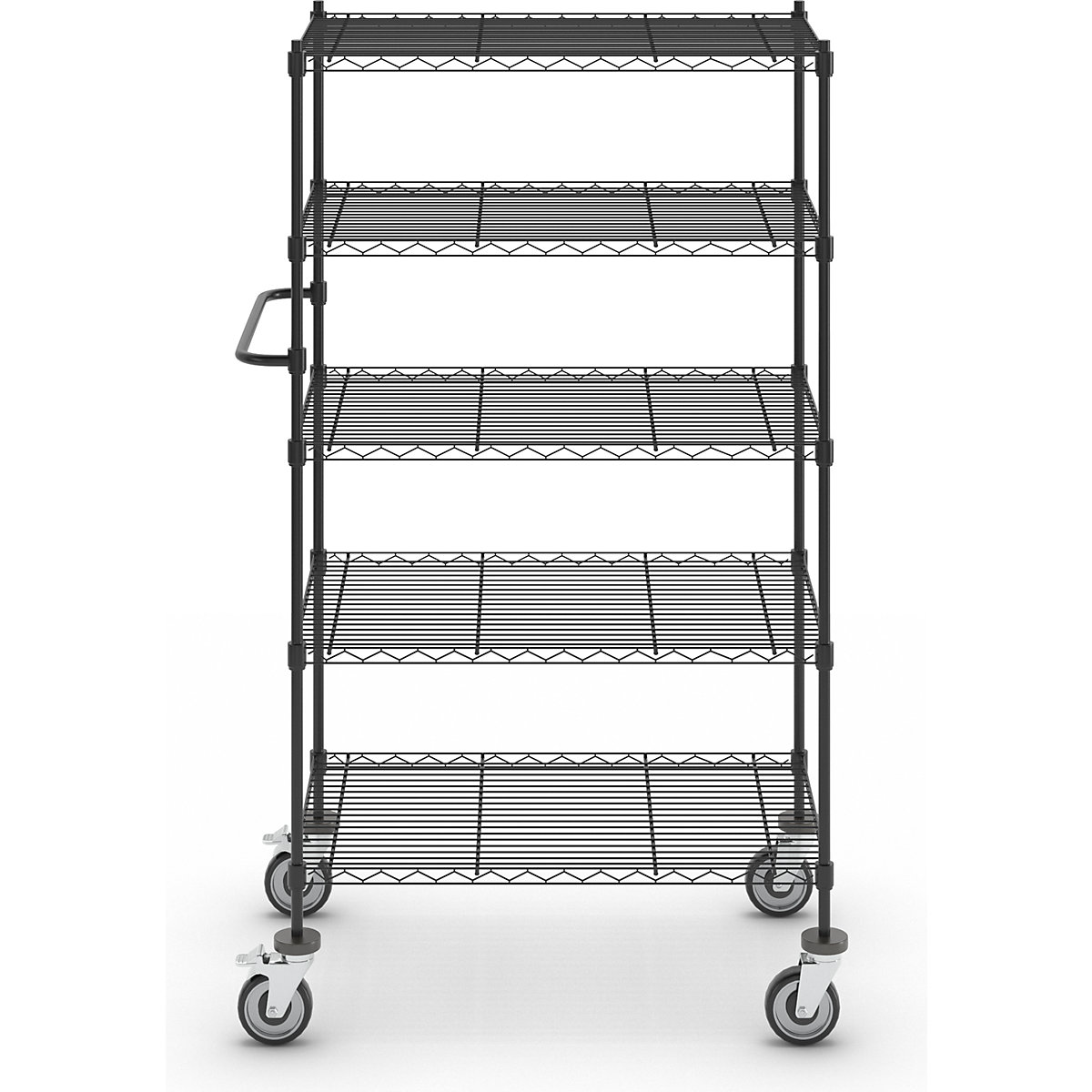 Wire mesh table trolley, black (Product illustration 11)-10