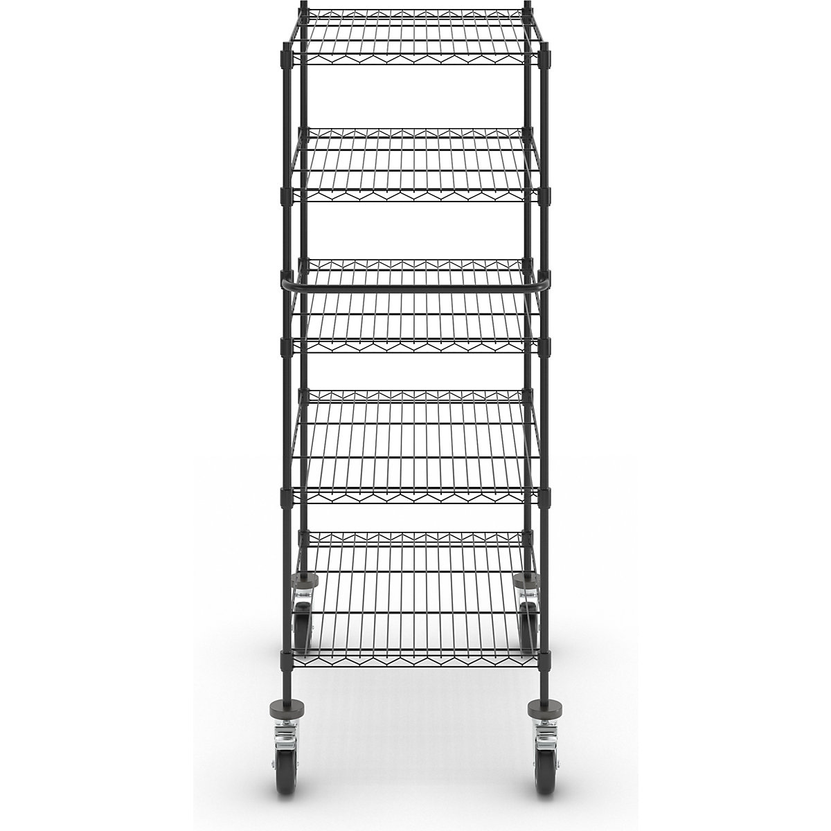 Wire mesh table trolley, black (Product illustration 12)-11