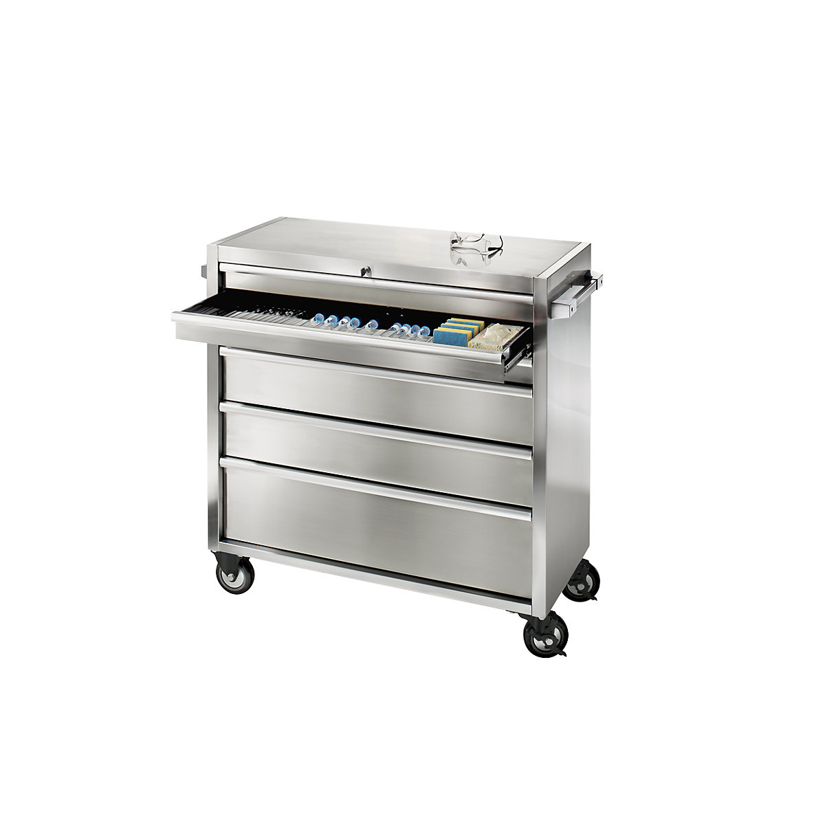 Stainless steel tool trolley (Product illustration 5)-4
