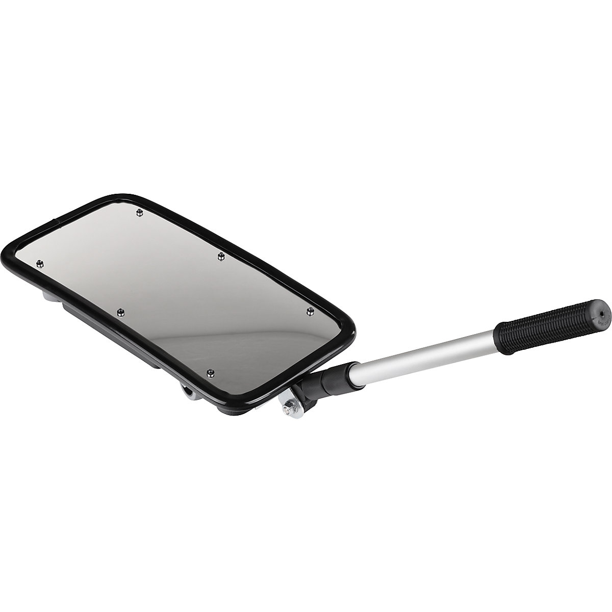 Inspection mirror with telescopic arm, rectangular, with castors, HxWxD 200 x 400 x 80 mm, with light-8