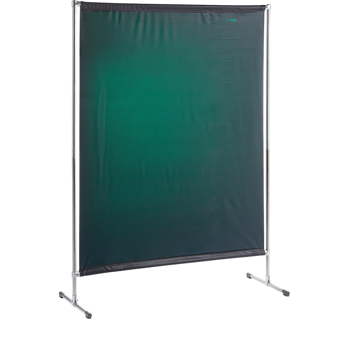 BASIC welder's screen, mobile, WxH 1400 x 2000 mm, with ISO standard, dark green-2
