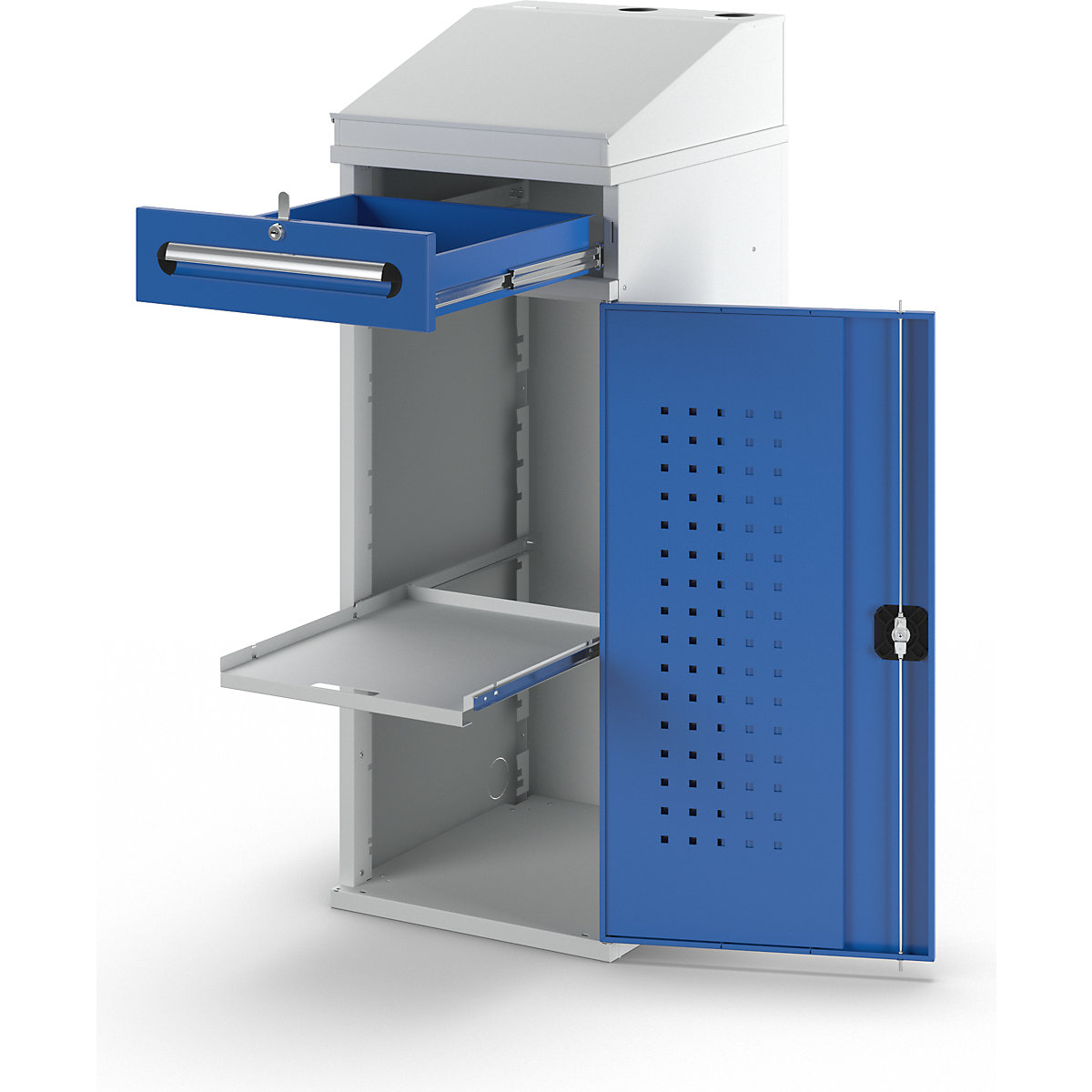 Industrial pedestal desk – RAU (Product illustration 26)-25