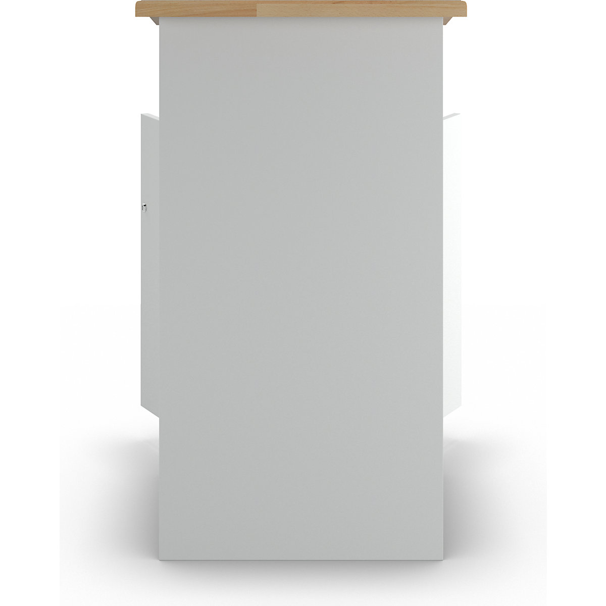 Industrial pedestal desk – Pavoy (Product illustration 3)-2
