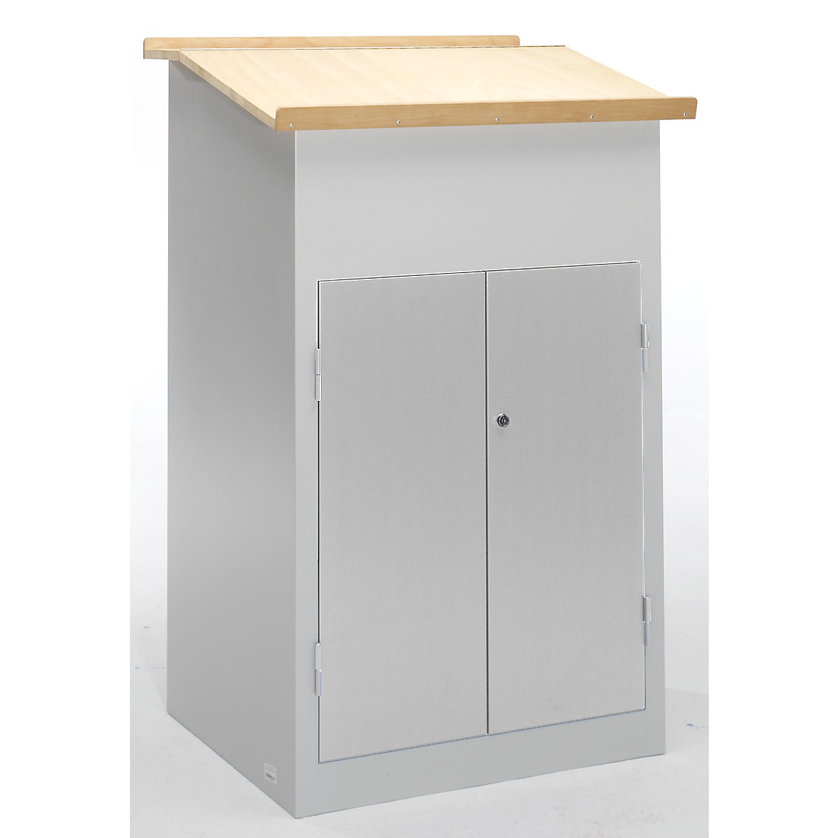 Industrial pedestal desk – Pavoy (Product illustration 5)-4