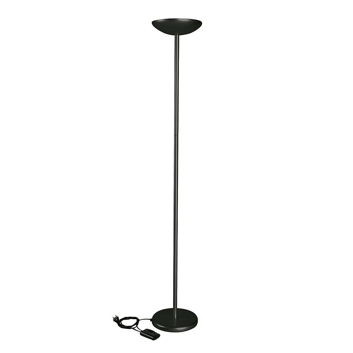 Halogenowa lampa stojąca oświetlająca sufit – MAUL, 120 W, z regulacją oświetlenia, czarna-2
