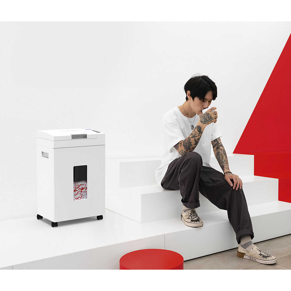 Niszczarka z automatycznym podajnikiem Shredcat 8292 CC – IDEAL (Zdjęcie produktu 5)-4