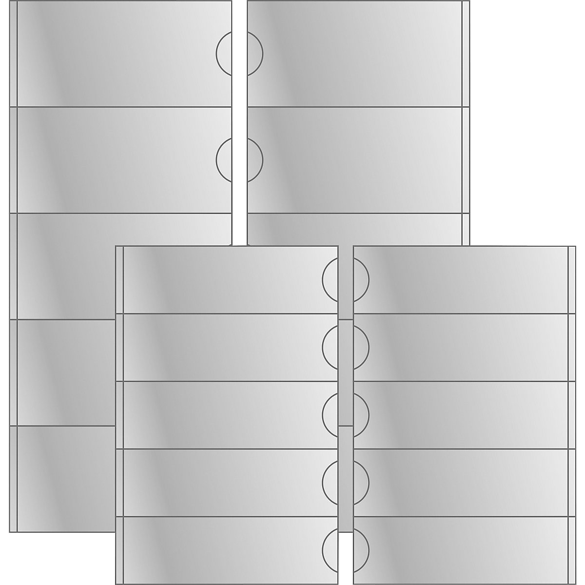 Kieszeń przezroczysta, samoprzylepna – EICHNER (Zdjęcie produktu 4)-3