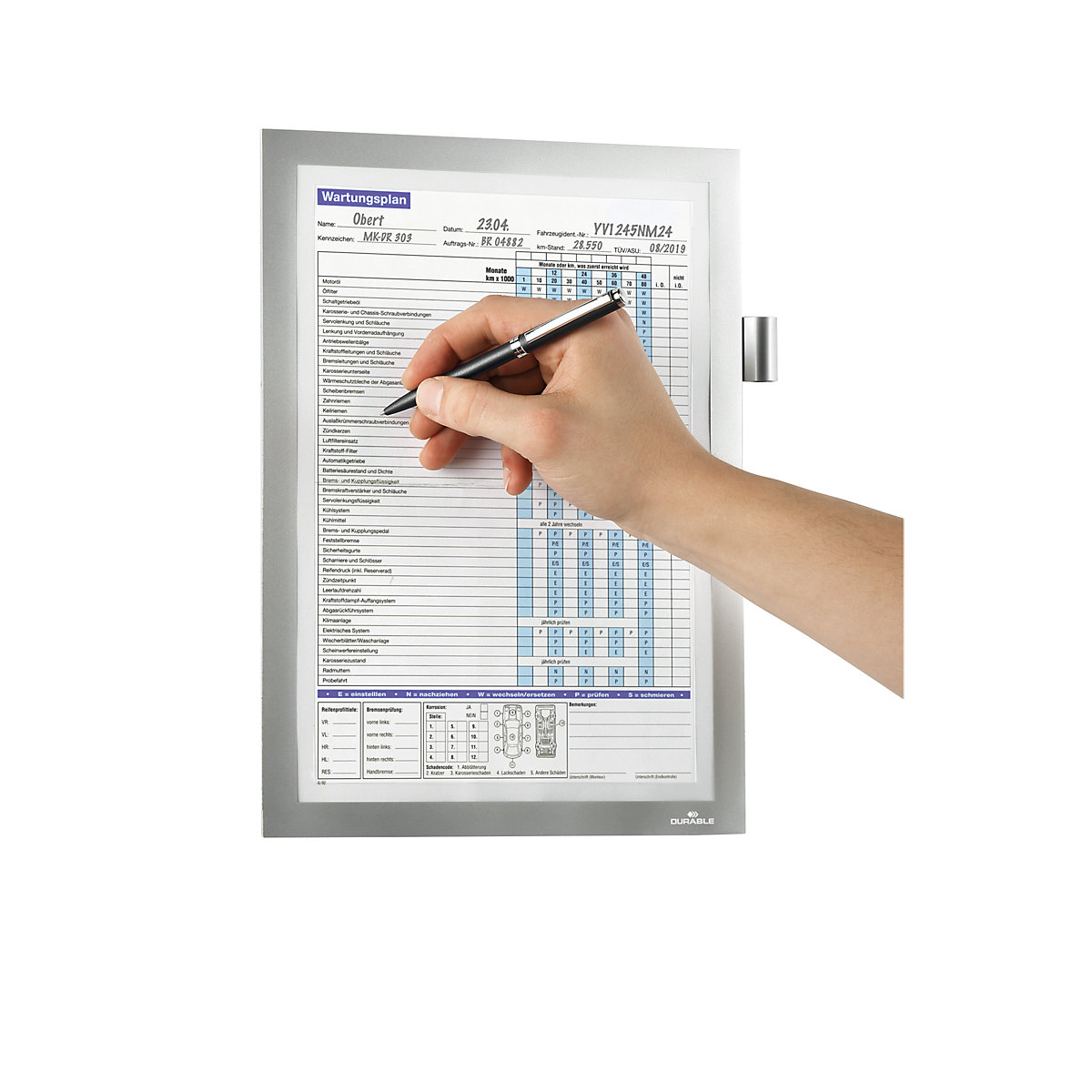 Ramka informacyjna DURAFRAME® MAGNETIC NOTE A4 – DURABLE (Zdjęcie produktu 4)-3