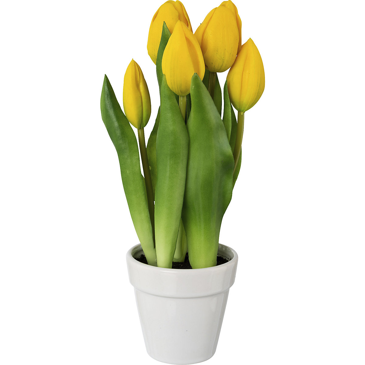 Tulipany, real touch, w ceramicznej doniczce (Zdjęcie produktu 7)-6