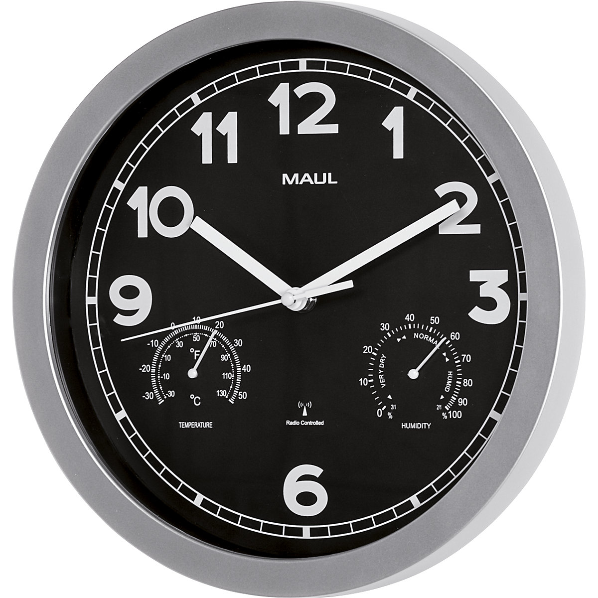 Zegar ścienny MAULdrive, Ø 300 mm – MAUL (Zdjęcie produktu 2)-1