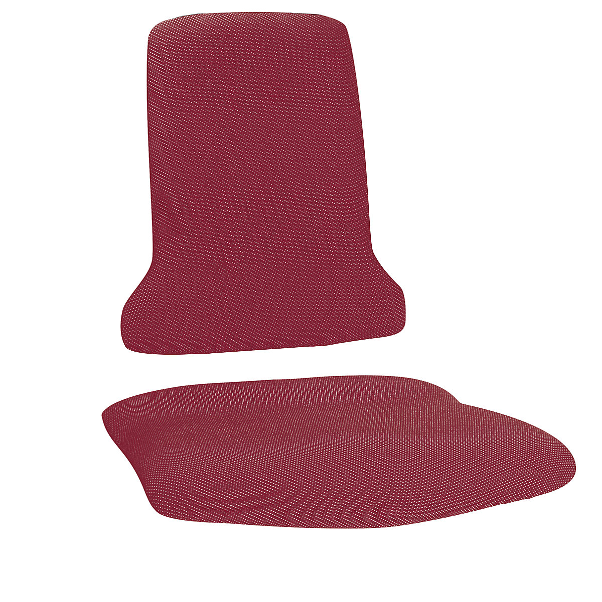 bimos – Obicie, wersja standardowa, po 1 obiciu na siedzisko i oparcie, obicie tekstylne, czerwony