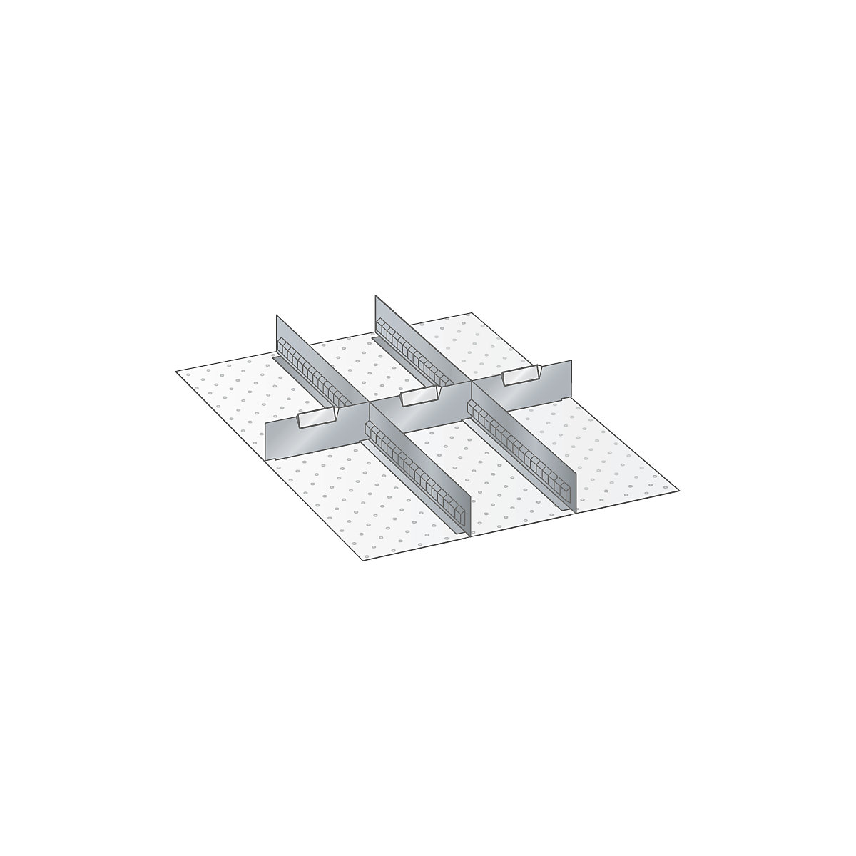 LISTA – Ścianka działowa, do wym. szafy 564 x 725 mm, do szuflad o wys. 200 mm