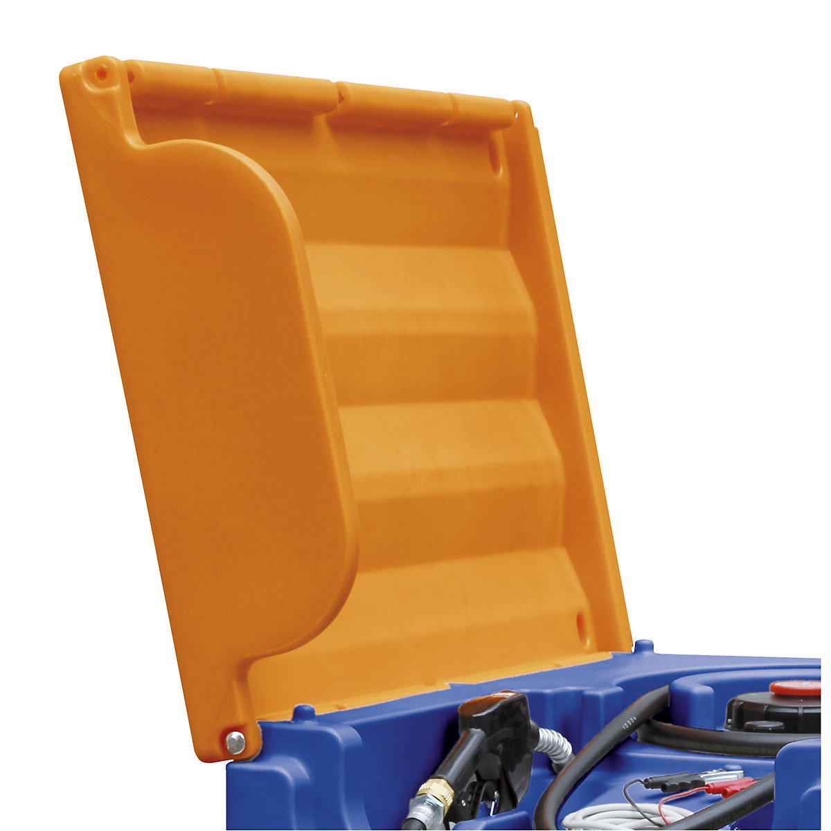 Pokrywa składana do Mobil Easy – CEMO, pomarańczowy, do 430, 460 i 600 l-1